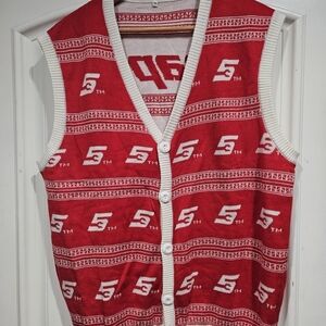 Snap On Tools Ugly Christmas Sweater Cardigan Vest. Size XL Collectible Vintage